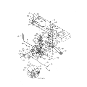Drive System Diagram and Parts List for 13AP11CP756  Cub Cadet Lawn Tractor